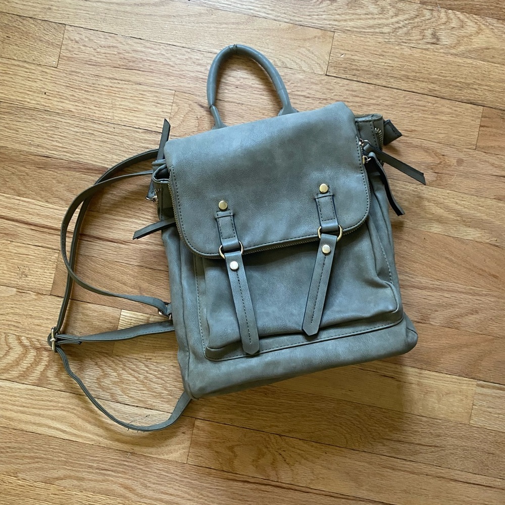 Stylish Gray Women's Backpack